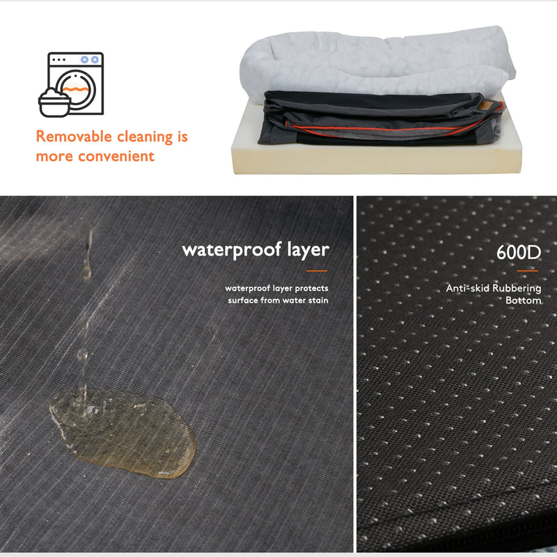 Premium Orthopedic Dog Bed – Memory Foam Support for Joint Relief & Better Sleep (All Sizes)