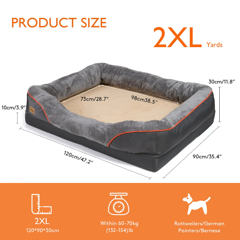 Premium Orthopedic Dog Bed – Memory Foam Support for Joint Relief & Better Sleep (All Sizes)
