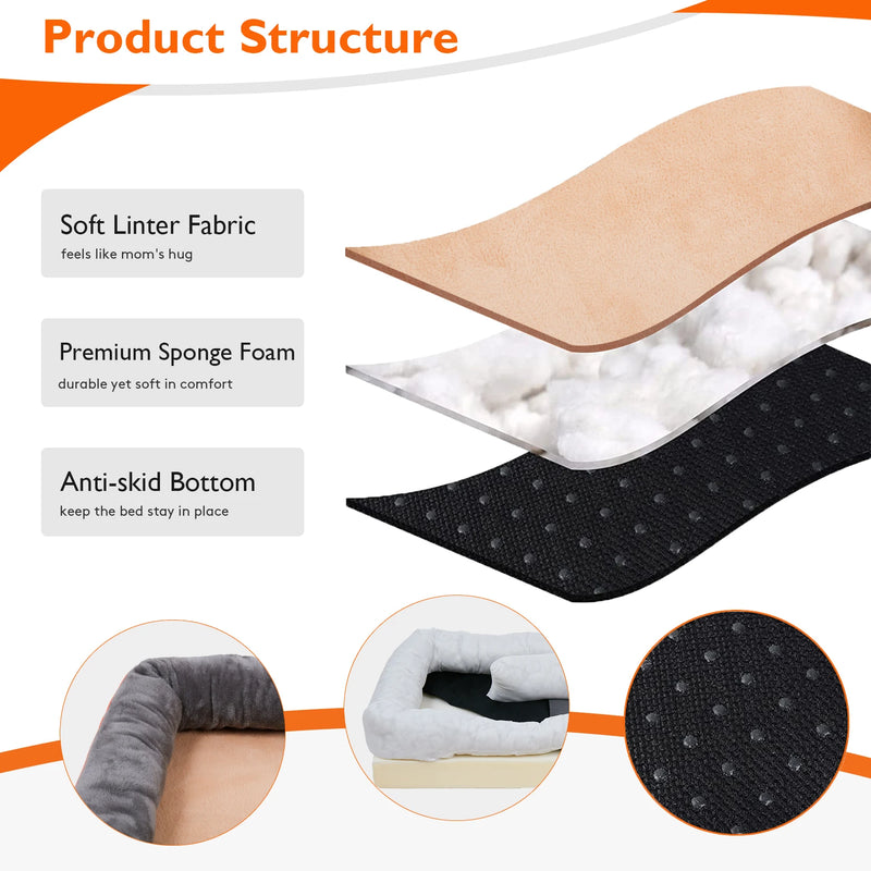 Premium Orthopedic Dog Bed – Memory Foam Support for Joint Relief & Better Sleep (All Sizes)